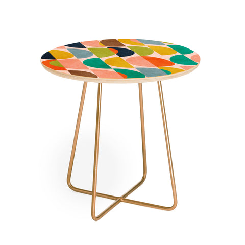 Ana Rut Bre Fine Art shapes abstract II Round Side Table
