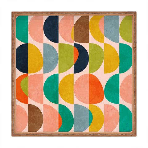 Ana Rut Bre Fine Art shapes abstract II Square Tray