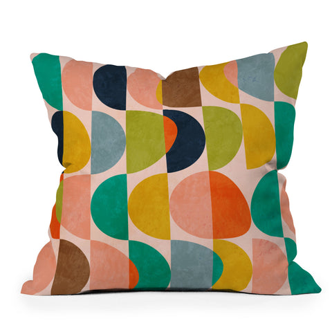 Ana Rut Bre Fine Art shapes abstract II Throw Pillow