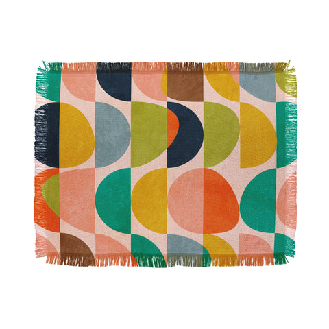Ana Rut Bre Fine Art shapes abstract II Throw Blanket