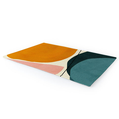 Ana Rut Bre Fine Art shapes geometric minimal paint Area Rug