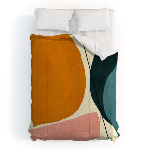 Ana Rut Bre Fine Art shapes geometric minimal paint Comforter