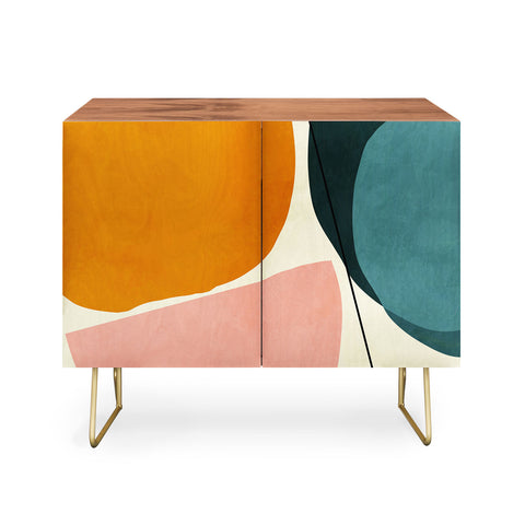 Ana Rut Bre Fine Art shapes geometric minimal paint Credenza