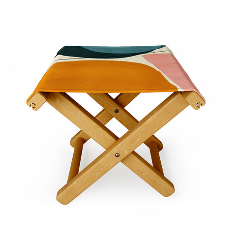 Ana Rut Bre Fine Art shapes geometric minimal paint Folding Stool