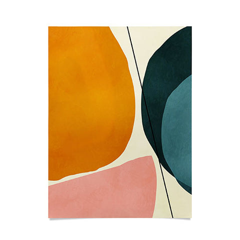 Ana Rut Bre Fine Art shapes geometric minimal paint Poster