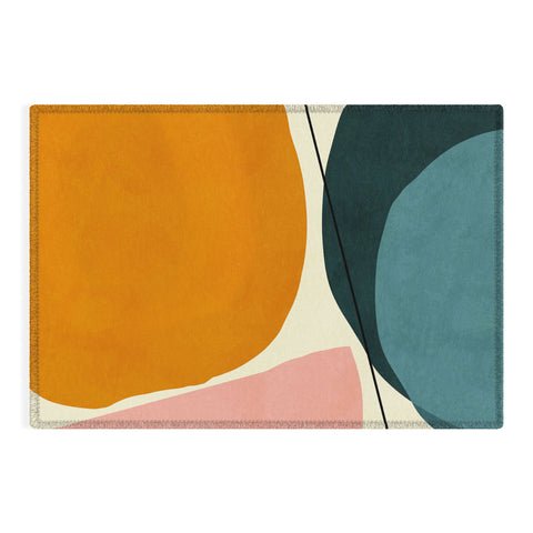 Ana Rut Bre Fine Art shapes geometric minimal paint Outdoor Rug