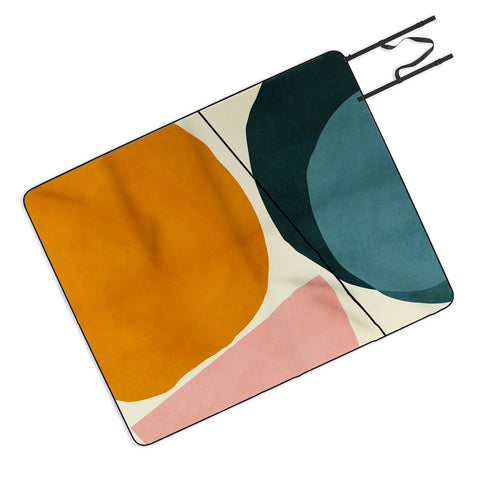 Ana Rut Bre Fine Art shapes geometric minimal paint Picnic Blanket