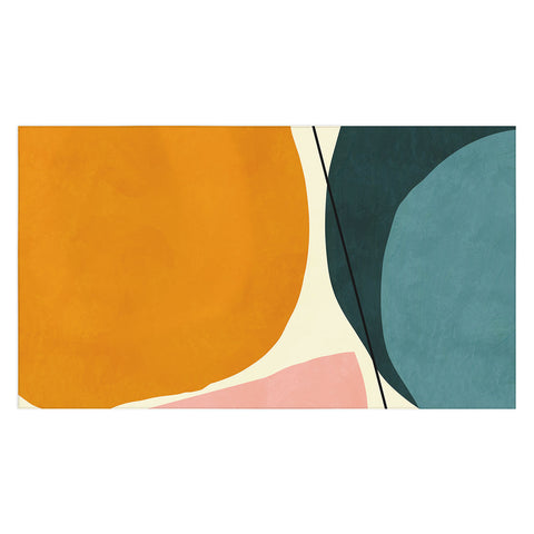 Ana Rut Bre Fine Art shapes geometric minimal paint Tablecloth