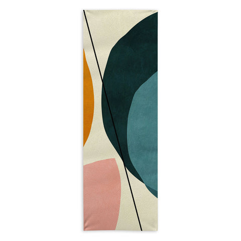 Ana Rut Bre Fine Art shapes geometric minimal paint Yoga Towel