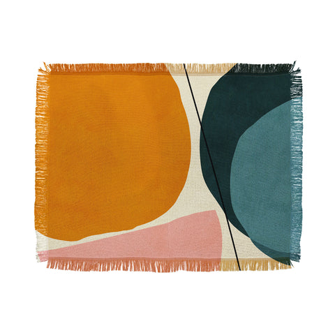 Ana Rut Bre Fine Art shapes geometric minimal paint Throw Blanket