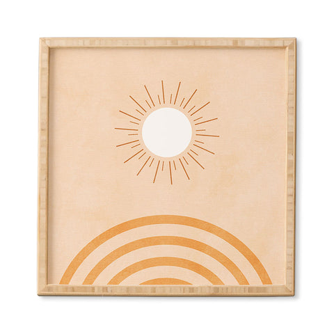 Ana Rut Bre Fine Art shapes geometry sun minimal Framed Wall Art Havenly