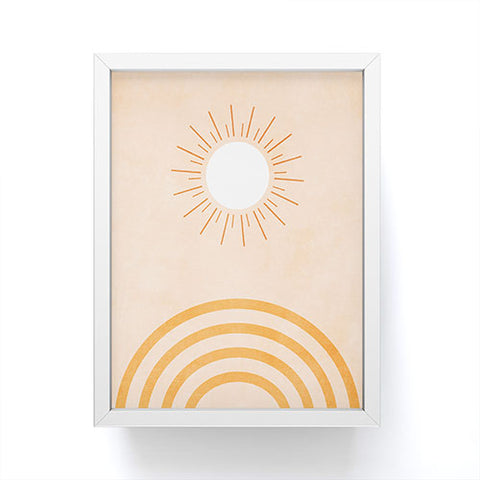 Ana Rut Bre Fine Art shapes geometry sun minimal Framed Mini Art Print
