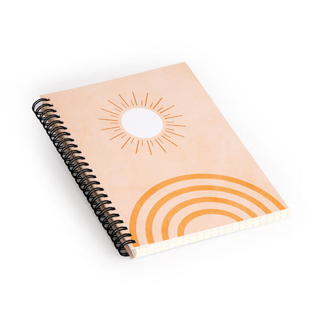 Ana Rut Bre Fine Art shapes geometry sun minimal Spiral Notebook