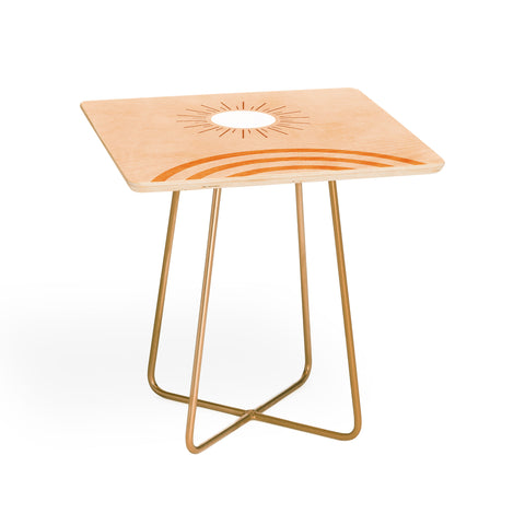Ana Rut Bre Fine Art shapes geometry sun minimal Side Table