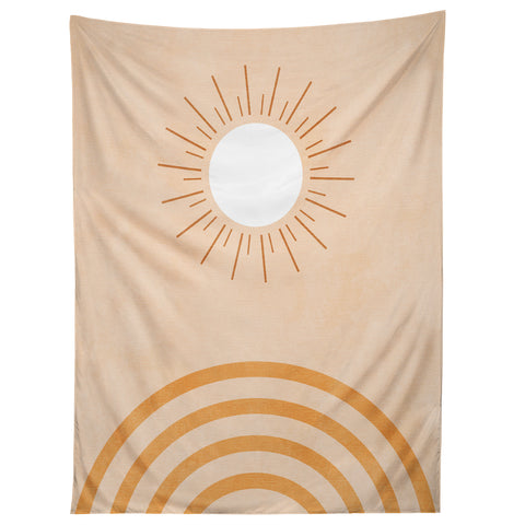 Ana Rut Bre Fine Art shapes geometry sun minimal Tapestry