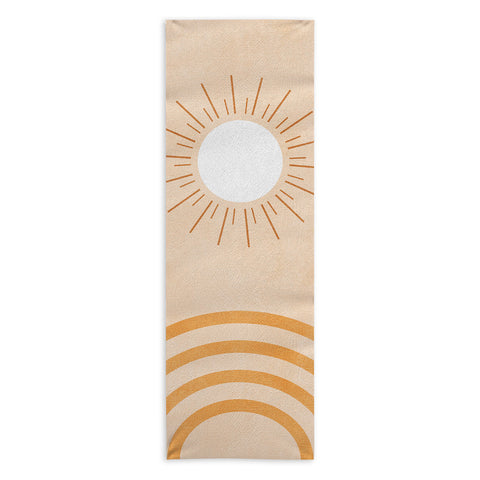 Ana Rut Bre Fine Art shapes geometry sun minimal Yoga Towel