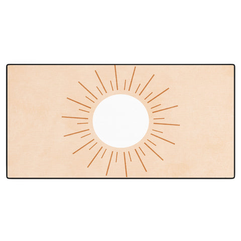 Ana Rut Bre Fine Art shapes geometry sun minimal Desk Mat