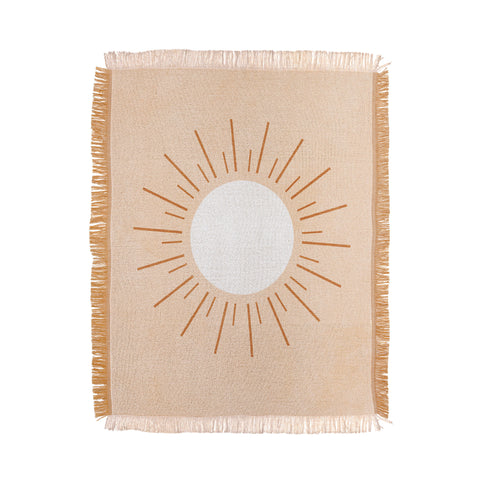 Ana Rut Bre Fine Art shapes geometry sun minimal Throw Blanket