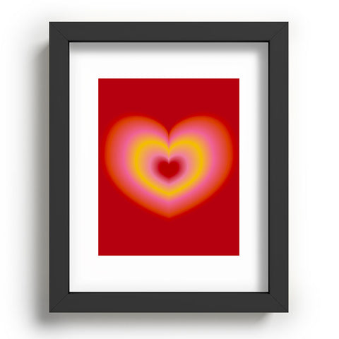 Ana Rut Bre Fine Art valentine red Recessed Framing Rectangle