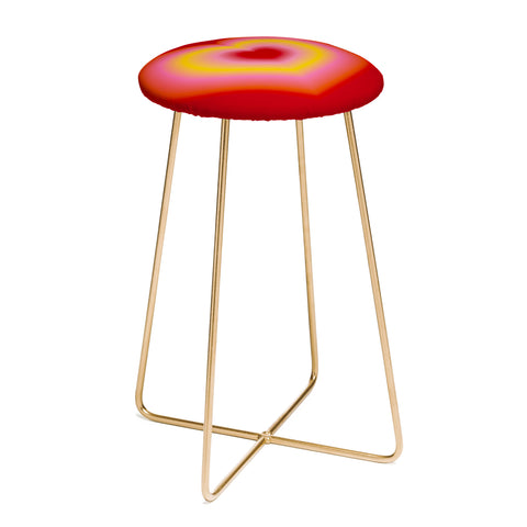 Ana Rut Bre Fine Art valentine red Counter Stool