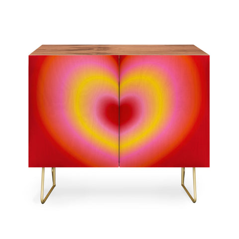 Ana Rut Bre Fine Art valentine red Credenza
