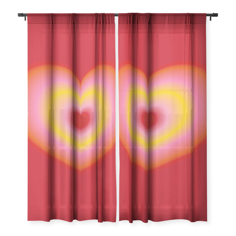 Ana Rut Bre Fine Art valentine red Sheer Non Repeat