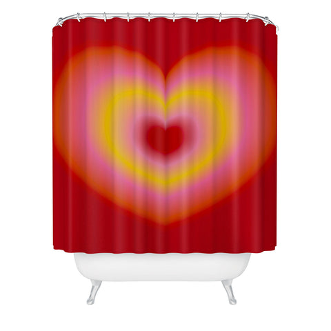 Ana Rut Bre Fine Art valentine red Shower Curtain