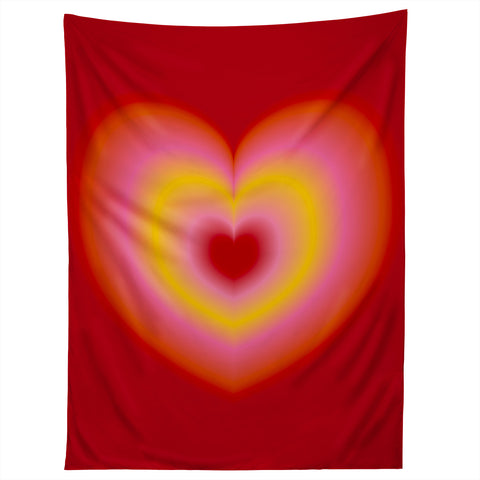 Ana Rut Bre Fine Art valentine red Tapestry