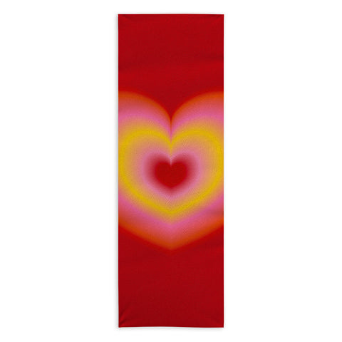 Ana Rut Bre Fine Art valentine red Yoga Towel
