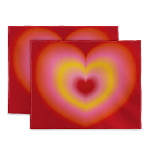 Ana Rut Bre Fine Art valentine red Placemat