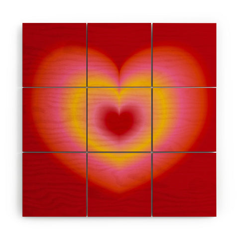 Ana Rut Bre Fine Art valentine red Wood Wall Mural
