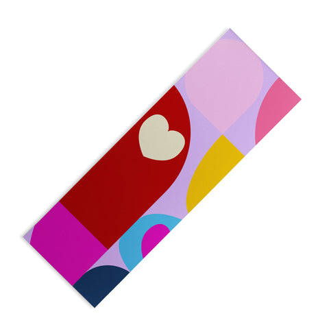 Ana Rut Bre Fine Art Vday hearts mid century modern Yoga Mat
