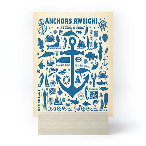Anderson Design Group Anchors Aweigh Mini Art Print