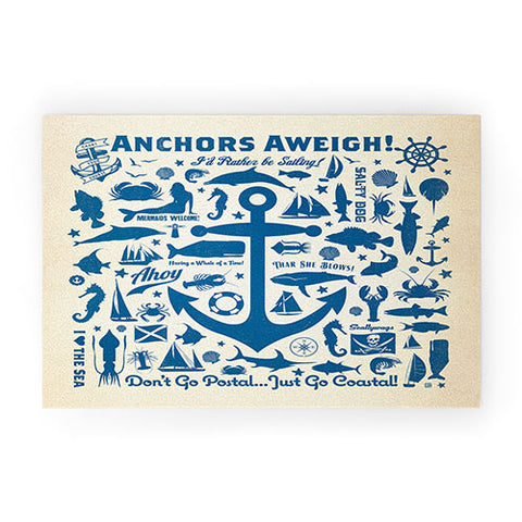 Anderson Design Group Anchors Aweigh Welcome Mat