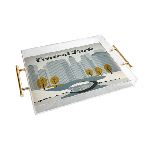 Anderson Design Group Central Park Snow Acrylic Tray