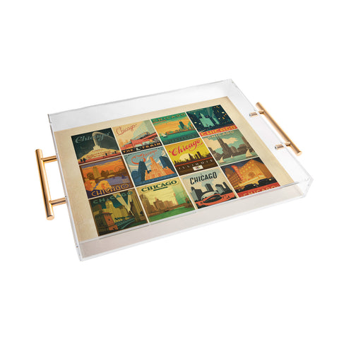 Anderson Design Group Chicago Multi Image Print Acrylic Tray