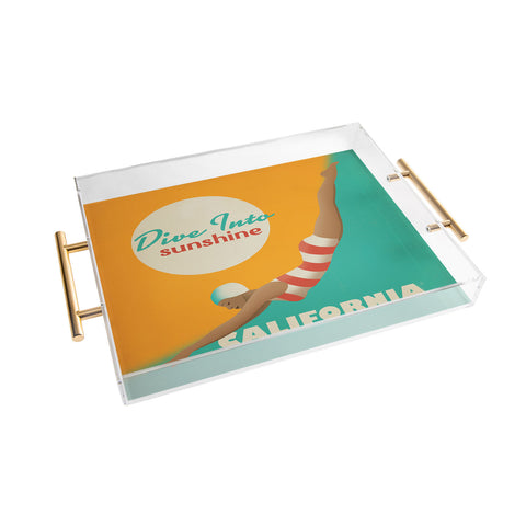 Anderson Design Group Dive California Acrylic Tray