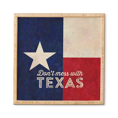 Anderson Design Group Dont Mess With Texas Flag Framed Wall Art