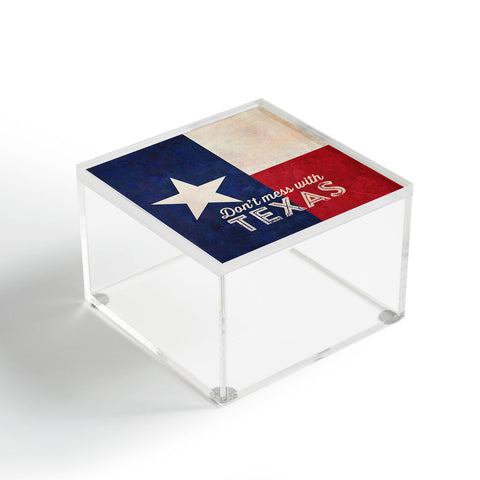 Anderson Design Group Dont Mess With Texas Flag Acrylic Box