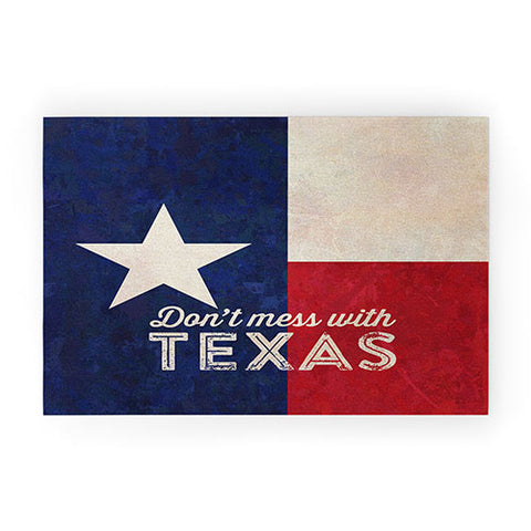 Anderson Design Group Dont Mess With Texas Flag Welcome Mat