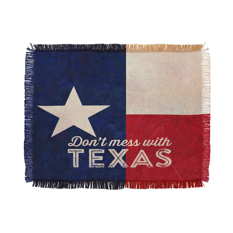 Anderson Design Group Dont Mess With Texas Flag Throw Blanket