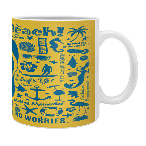 Anderson Design Group Flip Flop Pattern Coffee Mug