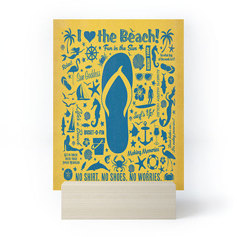 Anderson Design Group Flip Flop Pattern Mini Art Print