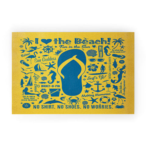 Anderson Design Group Flip Flop Pattern Welcome Mat