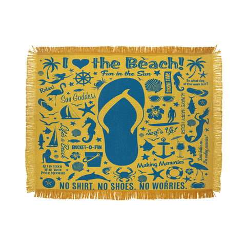 Anderson Design Group Flip Flop Pattern Throw Blanket