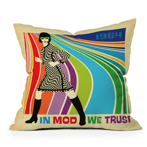 Anderson Design Group Go Go Dancer Outdoor Throw Pillow