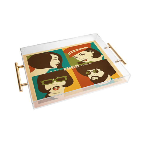 Anderson Design Group Go With The Flo Fro Acrylic Tray