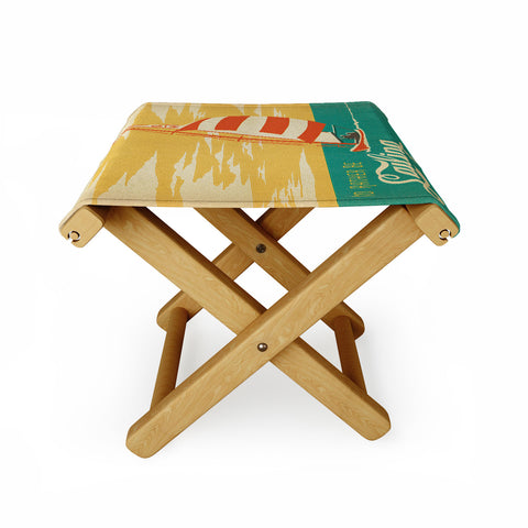 Anderson Design Group I Would Rather Be Sailing Folding Stool