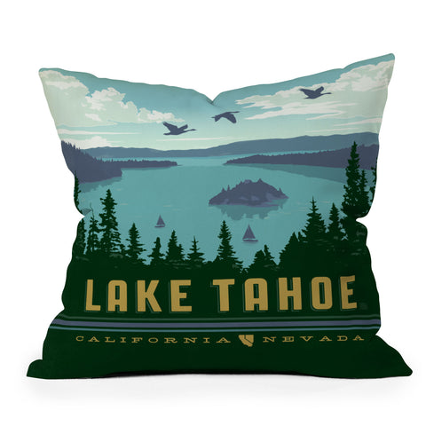 Anderson Design Group Lake Tahoe Outdoor Throw Pillow