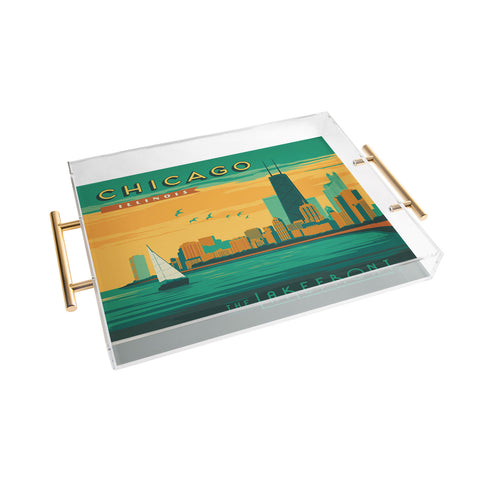 Anderson Design Group Lakefront Chicago Acrylic Tray